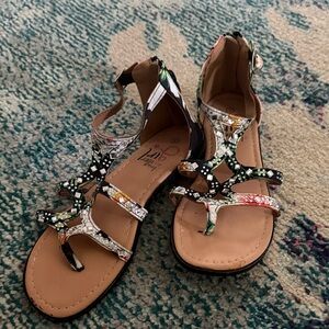 Miz Mooz Multicolor Strappy Sandals